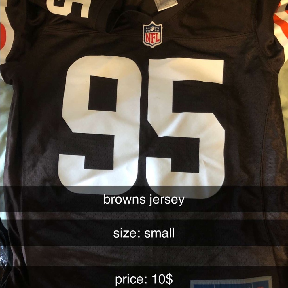 NFL Brown Jersey with Number 95